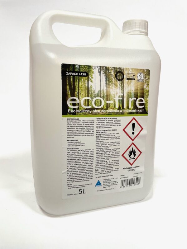 Eco-fire płyn do palenia w biokominku 5L o zapachu leśnym
