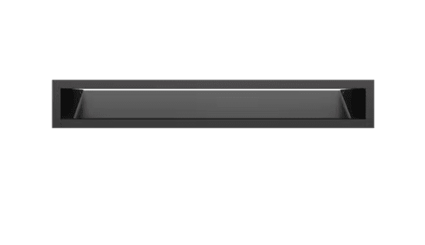 Kratka wentylacyjna kominkowa LUFT 9x60 czarna Slim